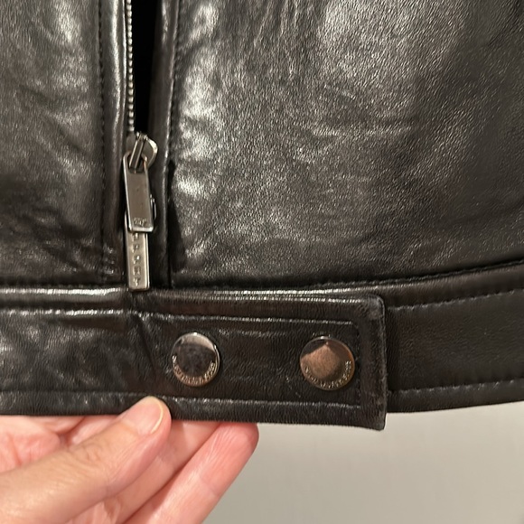 Ralph Lauren Sport blue label genuine leather jacket size 4 - Picture 8 of 9